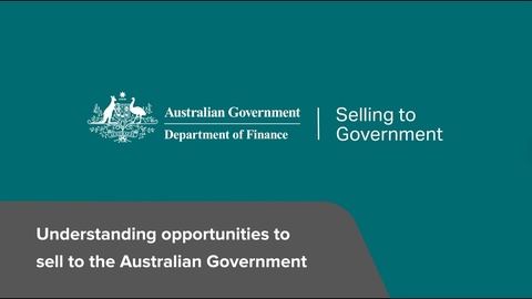 Understanding opportunities to sell to the Australian Government